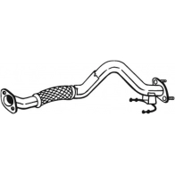 Выхлопная труба глушителя KLOKKERHOLM 750-259 Volkswagen Golf 6 (517) Кабриолет 1.2 TSI 105 л.с. 2011 – 2016 R 601C