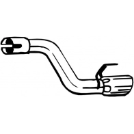 Выхлопная труба глушителя KLOKKERHOLM V QQTX Opel Astra (J) 4 Универсал 1.4 LPG (35) 140 л.с. 2011 – 2015 750-545