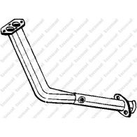 Выхлопная труба глушителя KLOKKERHOLM Skoda Felicia (6UF, 6U7) 1 Пикап 1.3 54 л.с. 1997 – 2002 786-289 FZU 04