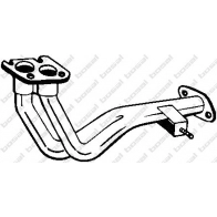 Выхлопная труба глушителя KLOKKERHOLM GX KUA 802-443 Opel Astra (F) 1 Универсал 1.6 Si (F08. C05) 101 л.с. 1992 – 1994
