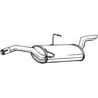 Глушитель KLOKKERHOLM N QCLV 1425001048 148-345