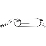Глушитель KLOKKERHOLM QD ZH1ZX 1425001049 148-347