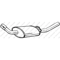 Глушитель KLOKKERHOLM 154-871 1440730741 KU GUF