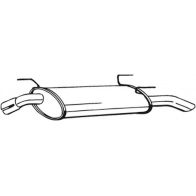 Глушитель KLOKKERHOLM SV K8MM 185-415 1440730861