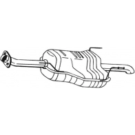 Глушитель KLOKKERHOLM 38G 0G 185-611 Opel Astra (G) 2 Седан 2.0 DTI 16V (F69) 101 л.с. 1999 – 2005