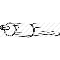 Глушитель KLOKKERHOLM 1425001261 185-637 ILL5 SGO