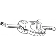 Глушитель KLOKKERHOLM 185-679 KG OF2 Opel Astra (G) 2 Хэтчбек 2.2 DTI (F08. F48) 125 л.с. 2002 – 2005