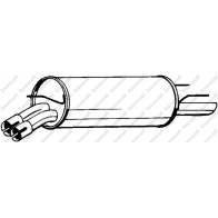 Глушитель KLOKKERHOLM 9W W0E 1425001273 185-713