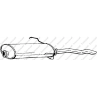 Глушитель KLOKKERHOLM 5Z 6RI3Q 190-927 1425001355