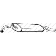 Глушитель KLOKKERHOLM I RWB1 233-409 1425001528