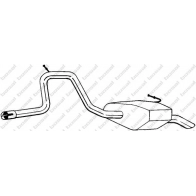 Глушитель KLOKKERHOLM V8N QZ 281-709 Ford Mondeo 2 (GD, BAP) Хэтчбек 1.6 i 16V 95 л.с. 1998 – 2000