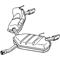 Глушитель KLOKKERHOLM 281-991 1440731436 J5RGO IR