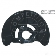 Щиток тормозного диска A.I.C. COMPETITION LINE 4B 19S 1437305440 55197 - Изображение 1