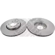 Тормозной диск MAPCO 25707/2 Opel Vectra (C) 3 Универсал 3.0 V6 CDTI (F35) 177 л.с. 2003 – 2005 PHNMJRP 3G 3ZL
