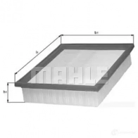 Воздушный фильтр KNECHT lx725 416110 765990 70 S2B7VC8 - Изображение 2