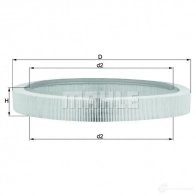 Воздушный фильтр KNECHT 416009 1KU04 lx61 77399 587 - Изображение 2