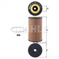 Масляный фильтр KNECHT ox1058d 72366593 OX 1058D ECO 416655 - Изображение 2