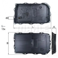 Масляный поддон автоматической коробки передач KNECHT Jaguar F-Type (X152) 1 Кабриолет 3.0 S 380 л.с. 2012 – наст. время hx184kit 7246915 8 FC7CXL