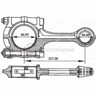 Шатун AUTOWELT 1441178177 PZVR FCI CR-33001 - Изображение 3