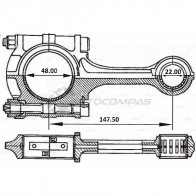 Шатун AUTOWELT CR-33002 1441178009 8A QJF - Изображение 3