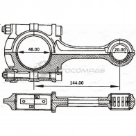 Шатун AUTOWELT 54 HA0 CR-33005 1441177945 - Изображение 3