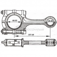 Шатун AUTOWELT HTFC OWG CR-33000 1441177794 - Изображение 3