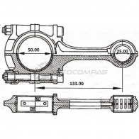 Шатун AUTOWELT WJ2 KWMQ 1441176614 CR-60000 - Изображение 3
