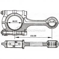 Шатун AUTOWELT EV U77 1441177383 CR-32005 - Изображение 3