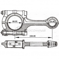 Шатун AUTOWELT H TPFMS 1441175747 CR-32009 - Изображение 3