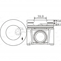 Поршень 0.40 AUTOWELT 1441175180 CV TXO PN-57331