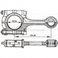 Шатун AUTOWELT CR-51000 6 2NLO8 1441174806 - Изображение 3