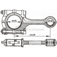 Шатун AUTOWELT CR-34003 1441179020 NHQMHL E - Изображение 3