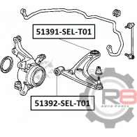 Сайлентблок переднего нижнего рычага (задний) R8 T KZ5P9 1441275098 R851391-SEL-T01 - Изображение 2