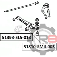 Сайлентблок переднего нижнего рычага (внутренний) R8 PIAQ 3 R851393-SL5-013 1441275113 - Изображение 2