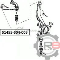 Сайлентблок переднего верхнего рычага R8 R851455-S04-005 1441275117 X RMKQ - Изображение 2