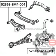 Сайлентблок заднего амортизатора R8 LRY A5L R852622-SM4-003 1441275245 - Изображение 2