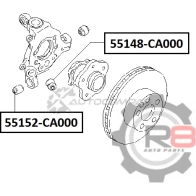 Сайлентблок задней цапфы R8 1441275314 J U380B R855148-CA000 - Изображение 2
