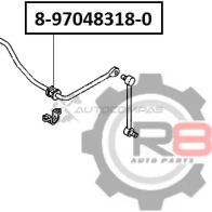 Втулка заднего стабилизатора - d19 R8 R88-97048318-0 1441275364 0WMALC H - Изображение 2