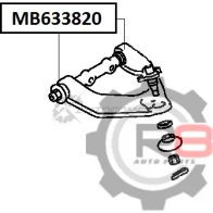 Сайлентблок переднего верхнего рычага R8 R8MB633820 0 Y0NZ14 1441275511 - Изображение 2
