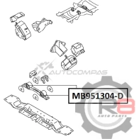 Подушка двигателя задняя (картридж) - (AT) - 4M40, 6G74 R8 K 8E19FG R8MB951304-D 1441275546 - Изображение 2