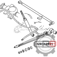 Сайлентблок заднего нижнего продольного рычага (задний) - (93-) R8 U9X4EJ 6 1441275560 R8MR112891 - Изображение 2