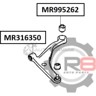 Сайлентблок переднего нижнего рычага (задний) R8 1441275633 GK 5OU7P R8MR995262 - Изображение 2