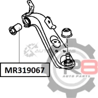 Сайлентблок переднего нижнего рычага (передний) R8 1441275650 R8MR319067 21L20 P - Изображение 2