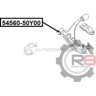 Сайлентблок переднего нижнего рычага (передний) R8 R854560-50Y00 IOA 4F 1441275848 - Изображение 2
