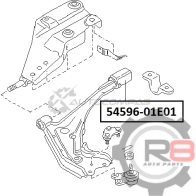 Сайлентблок переднего нижнего рычага (задний) R8 R74 PI0Z 1441275864 R854596-01E01 - Изображение 2
