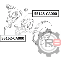 Сайлентблок задней цапфы R8 1441275919 VY5H 3 R855152-CA000 - Изображение 2