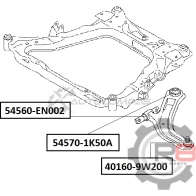 Сайлентблок переднего нижнего рычага (передний) R8 1441275960 N ZHLR8 R854560-EN002 - Изображение 2
