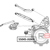 Сайлентблок заднего рычага R8 1441275961 R855045-JG000 0ZWOWO E - Изображение 2