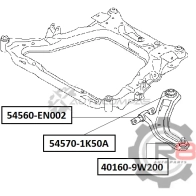 Сайлентблок переднего нижнего рычага (задний) R8 R854570-1K50A RN 09BQY 1441275969 - Изображение 2