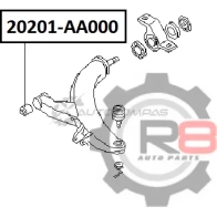 Сайлентблок переднего нижнего рычага (передний) R8 R820201-AA000 1441276005 JS0NQ HI - Изображение 2
